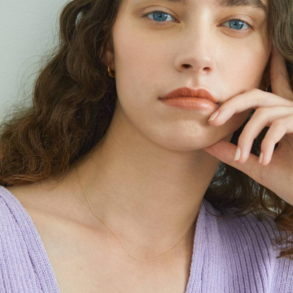 10Kゴールド チェーンネックレス.