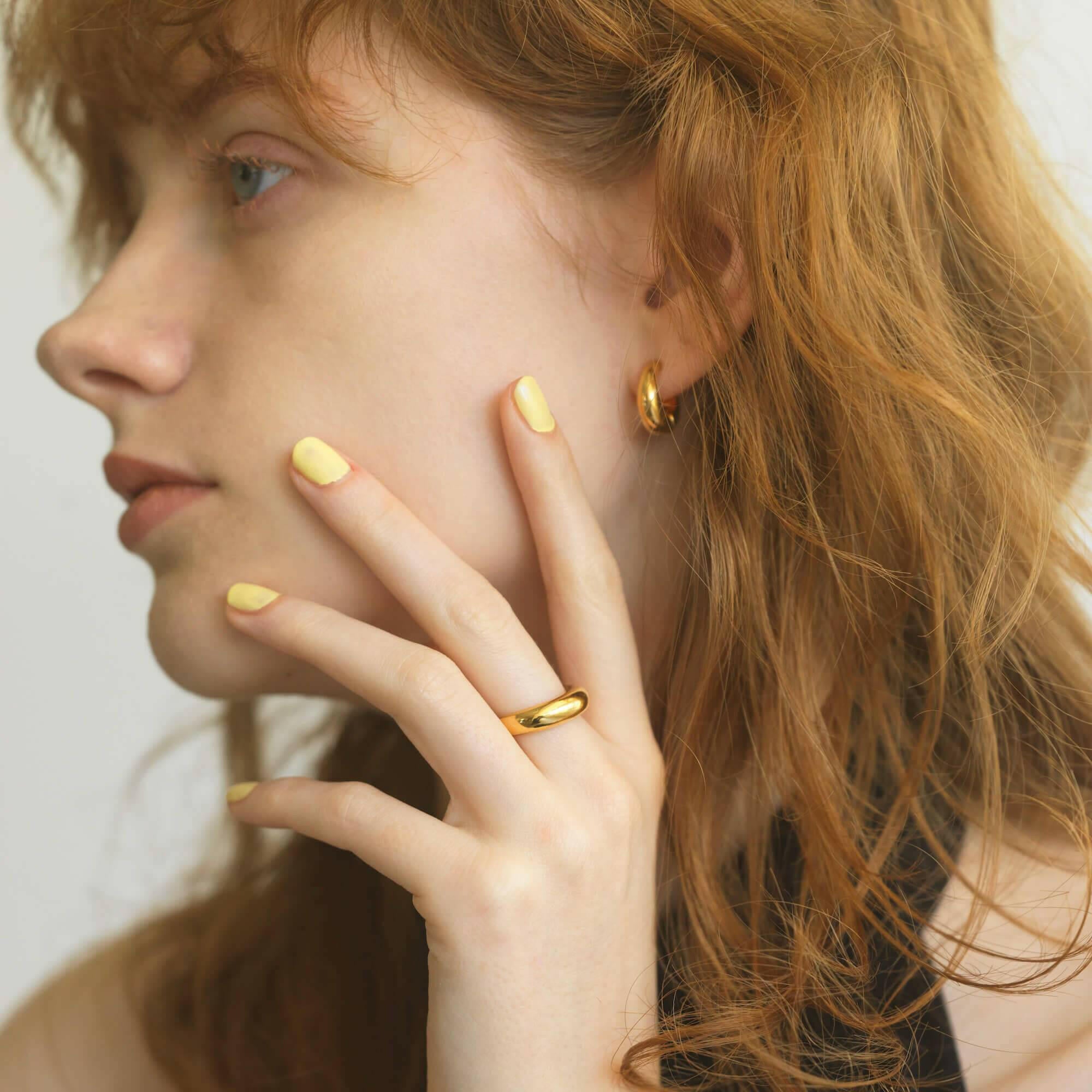 エクリプスリング M 指輪 おしゃれ 人差し指 人気 シンプル つけっぱなし 錆びない シルバー925 18金 K18コーティング メンズ レディース ペア リング シルバーアクセサリーブランド 重ね付け