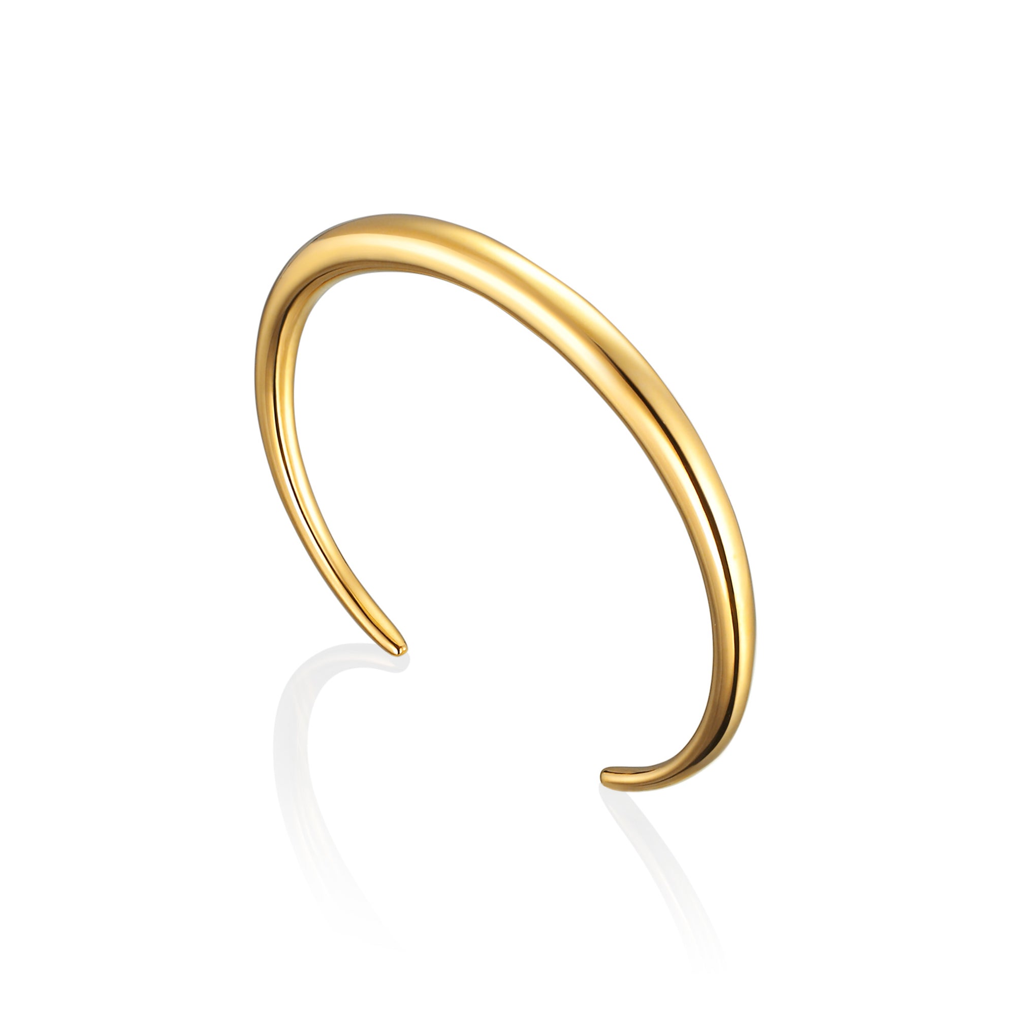 アストルバングル ゴールド 斜め | 18Kコーティングを施した温かみのある輝きが魅力