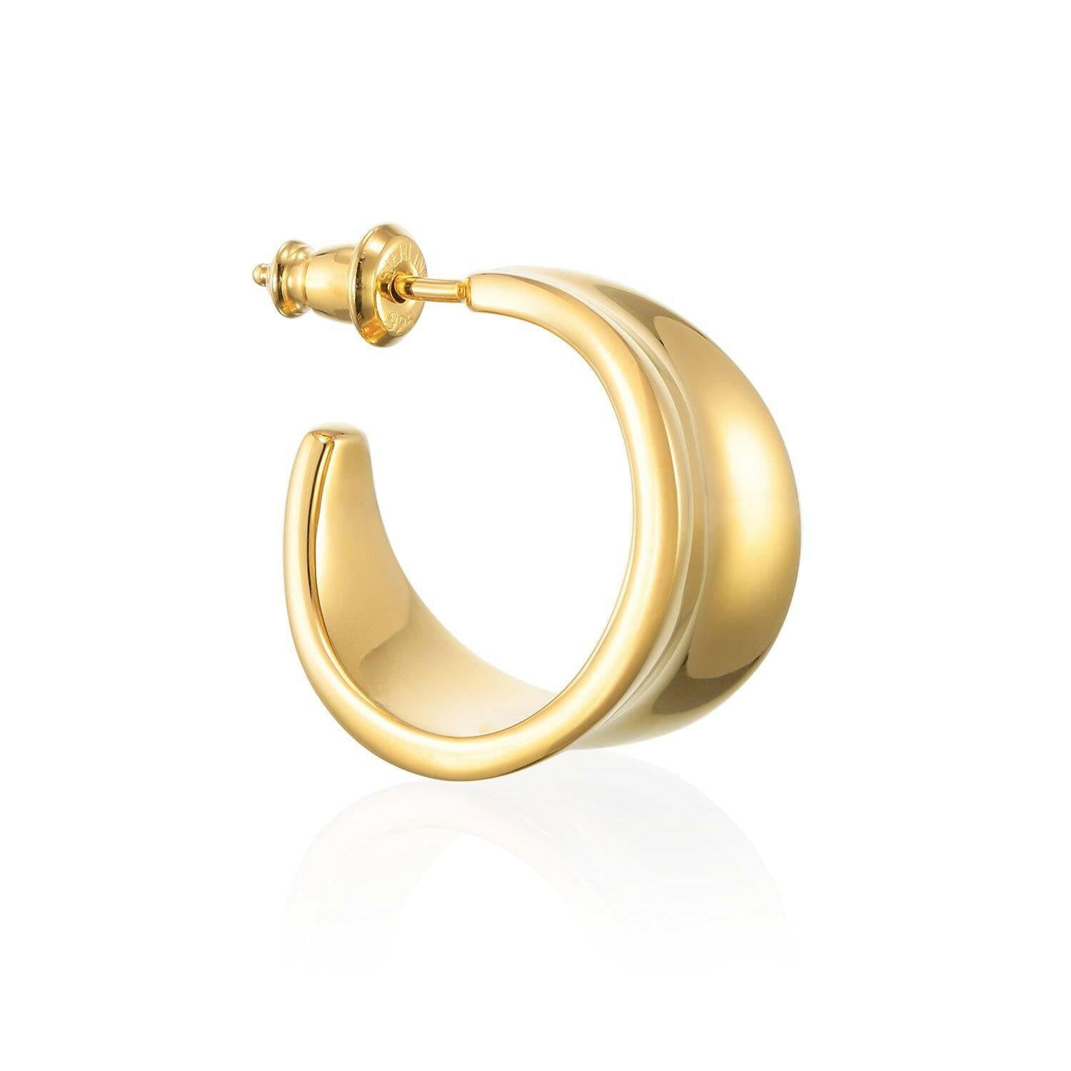 ボタニカルフープピアス M ゴールド 片耳 | アートピースのような造形美を楽しむシングルピアス