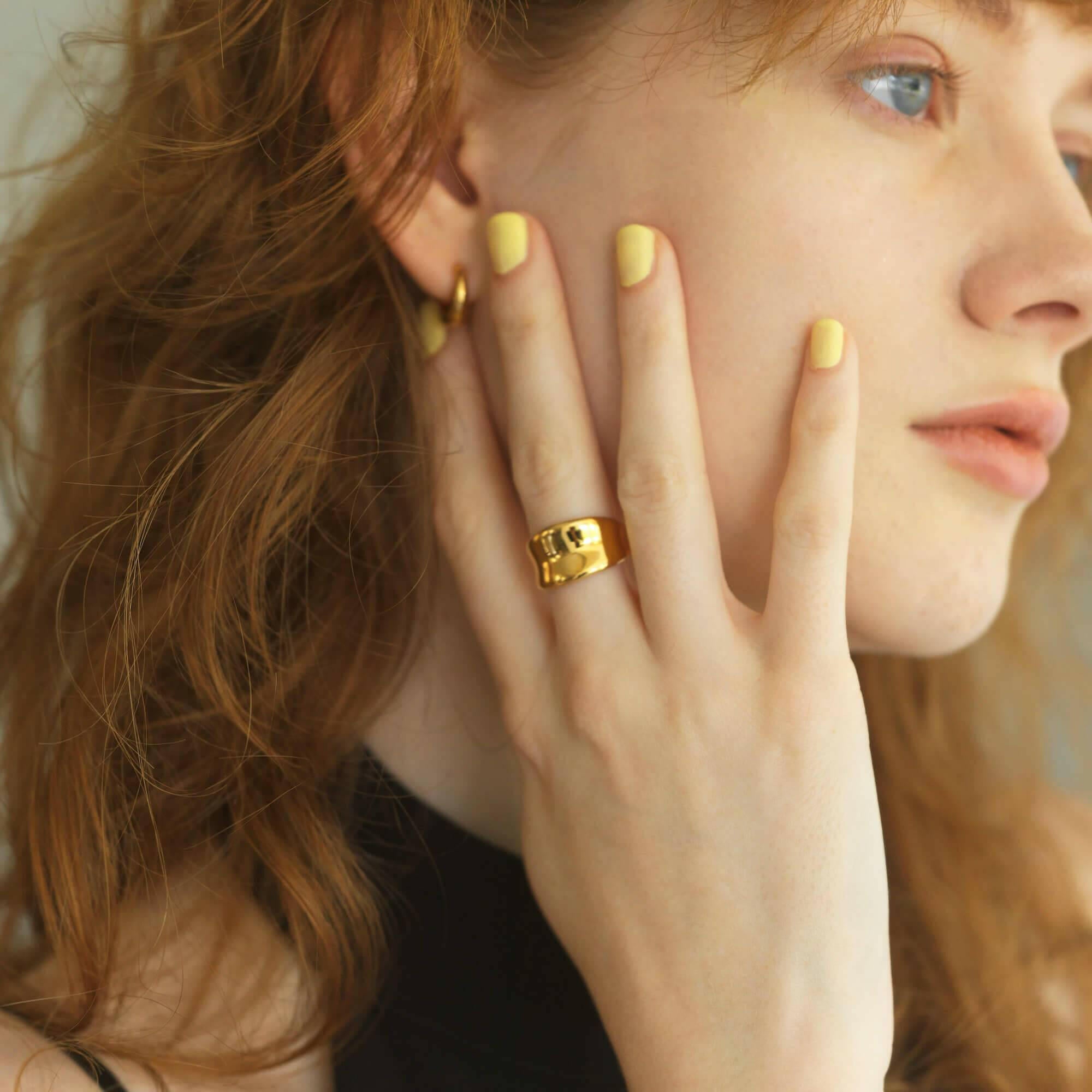 ボタニカルリング 指輪 おしゃれ 人差し指 人気 シンプル つけっぱなし 錆びない シルバー925 18金 K18コーティング 太め 指輪 メンズ レディース ペア リング シルバーアクセサリーブランド