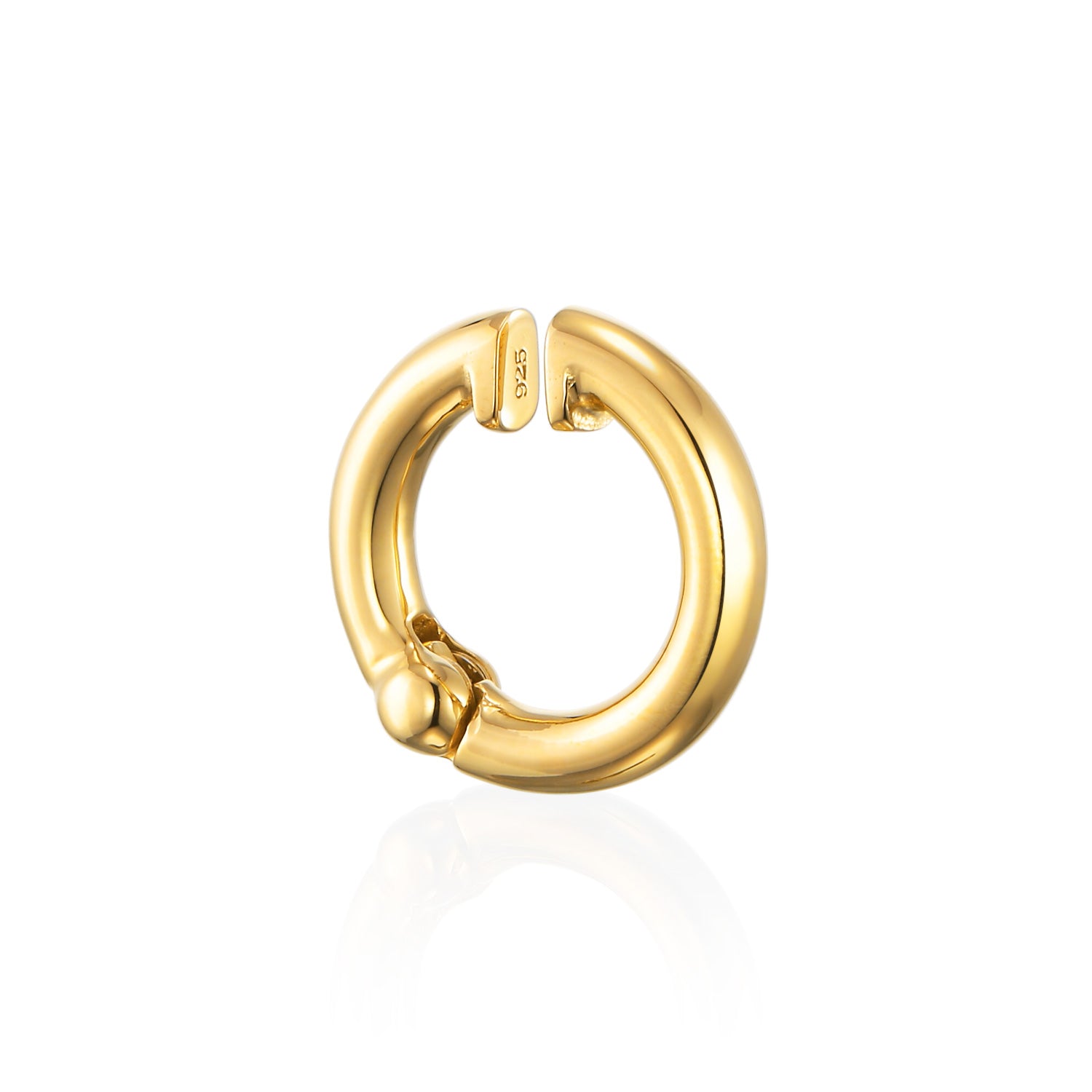 クラシックフープイヤリング ゴールド 側面 | 長時間つけても痛くないストレスフリーな設計