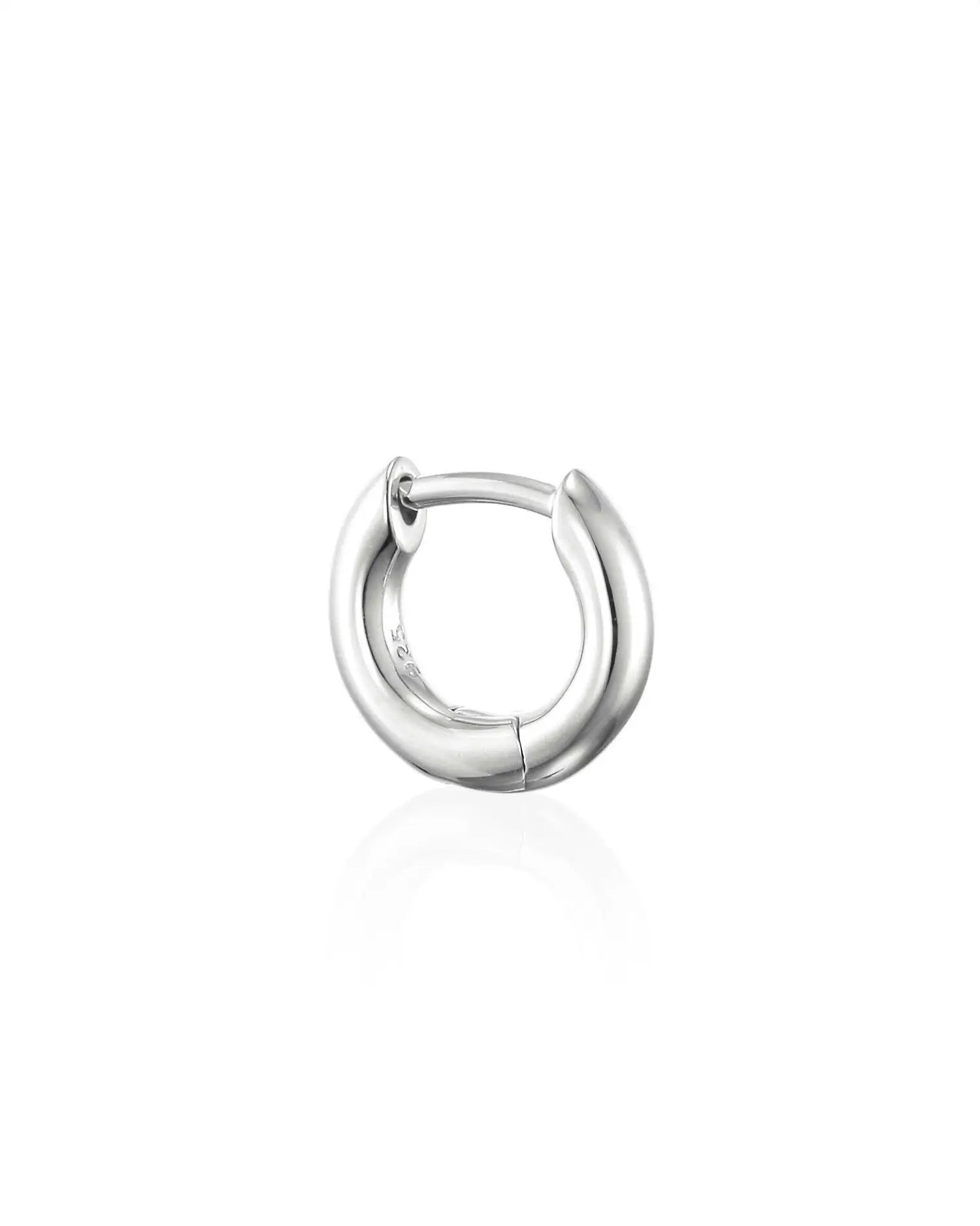 クラシックフープピアス XS シルバー 片耳 | 925刻印あり シングルピアス
