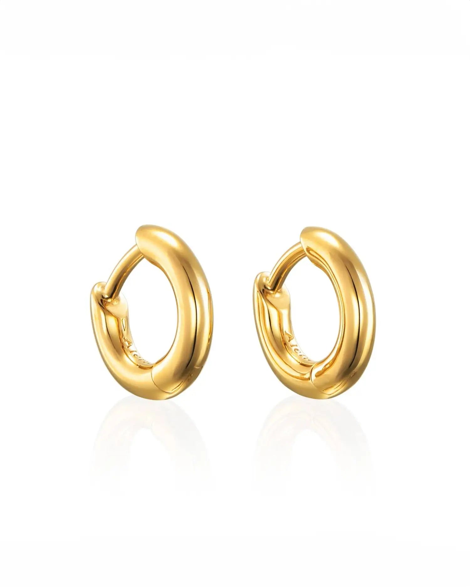 クラシックフープピアス XS ゴールド ペア | 18Kゴールドコーティングのシンプルなリングピアス