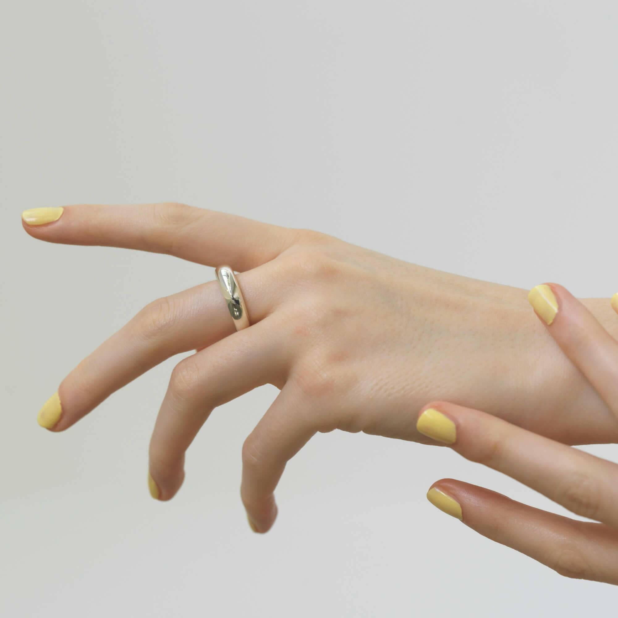 エクリプスリング M 指輪 おしゃれ 人差し指 人気 シンプル つけっぱなし 錆びない シルバー925 18金 K18コーティング メンズ レディース ペア リング シルバーアクセサリーブランド 重ね付け