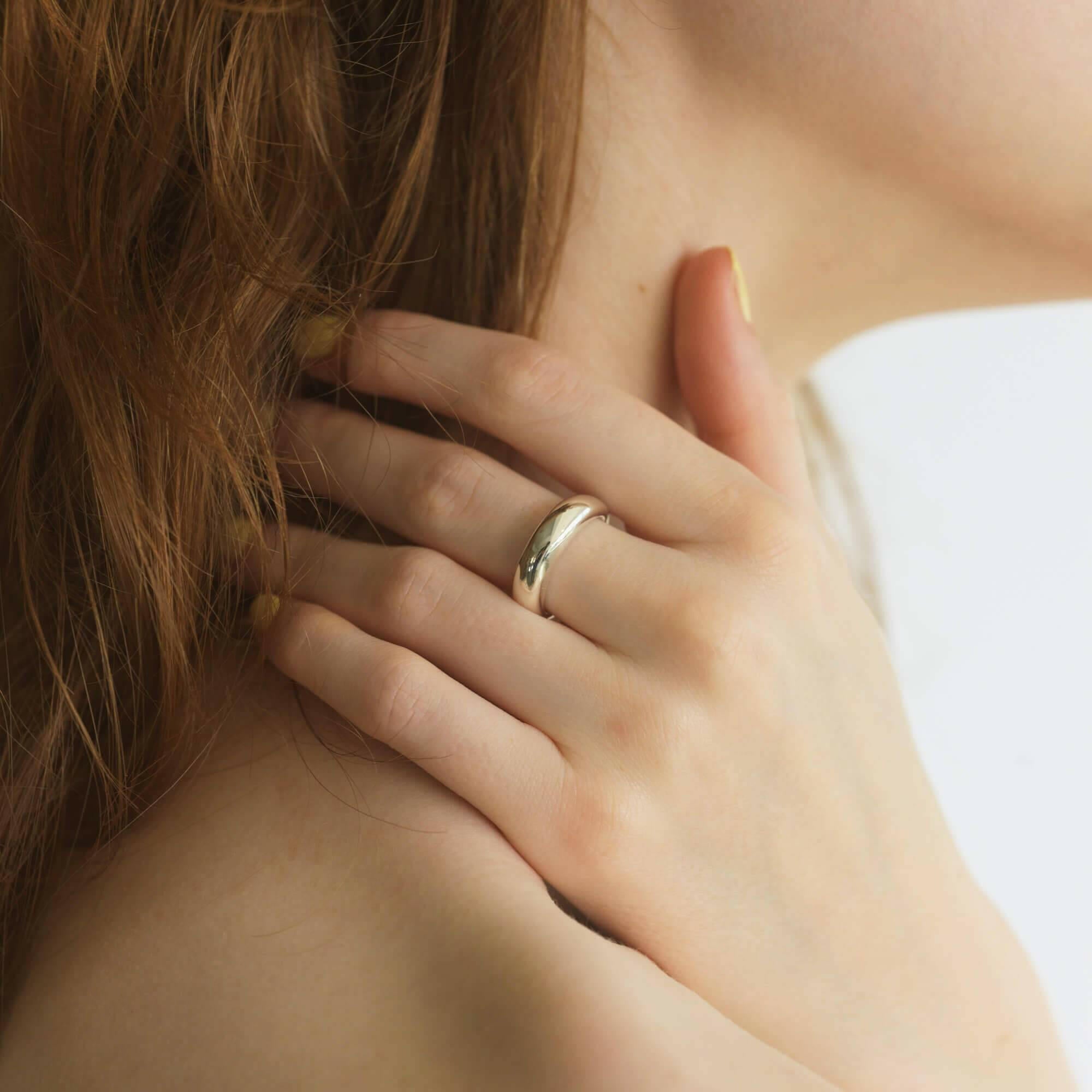 エクリプスリング M 指輪 おしゃれ 人差し指 人気 シンプル つけっぱなし 錆びない シルバー925 18金 K18コーティング メンズ レディース ペア リング シルバーアクセサリーブランド 重ね付け