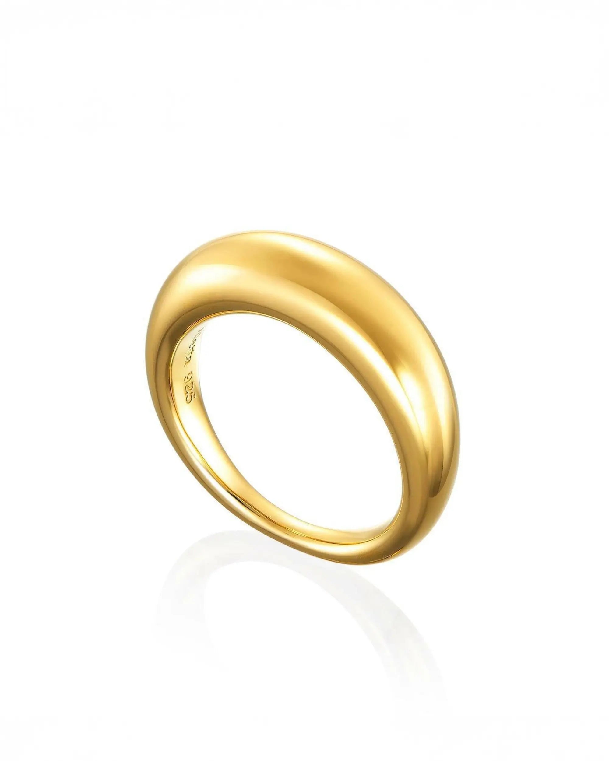 18Kコーティングを施したリッチな輝きのゴールド エクリプスリング M