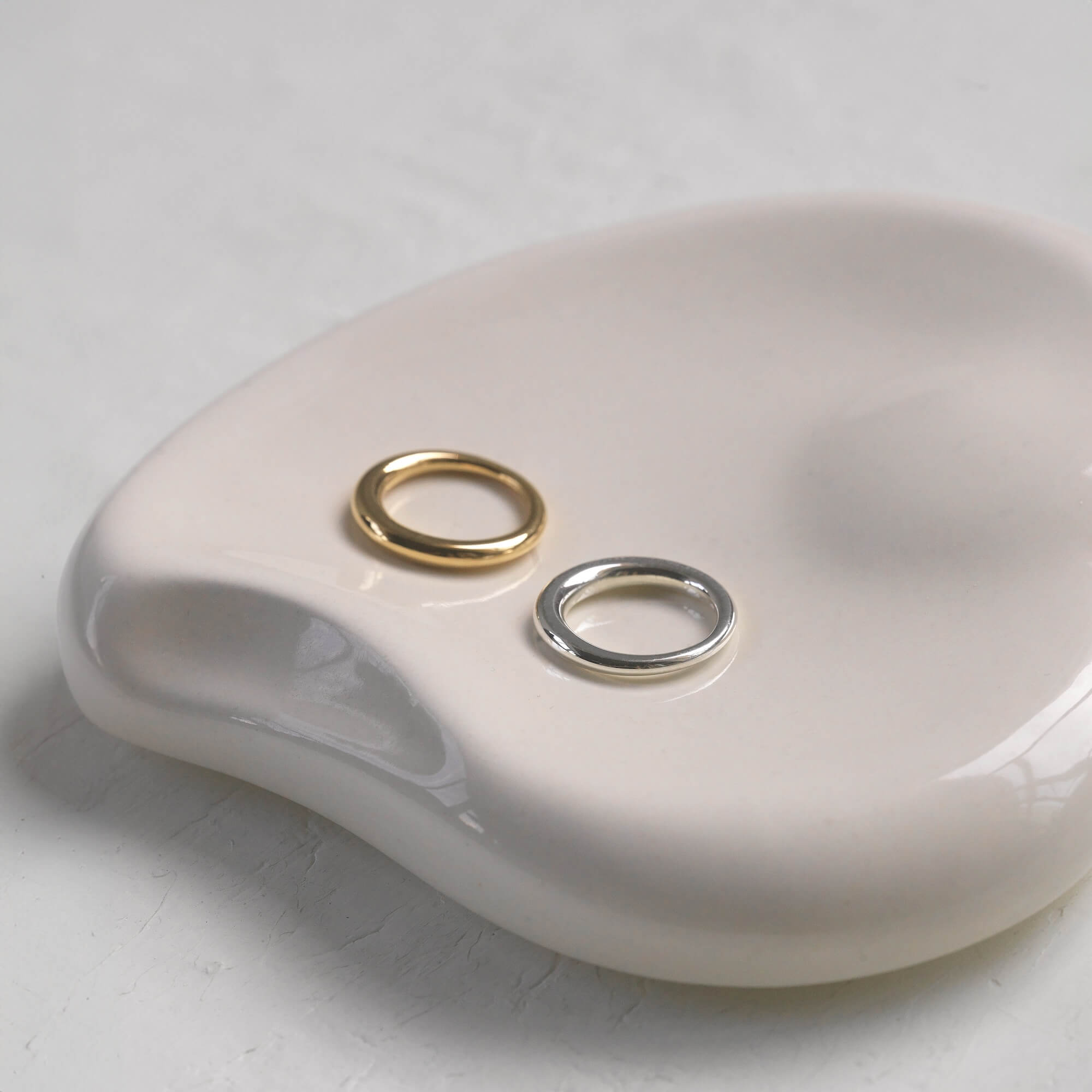 エクリプスリング S 指輪 おしゃれ 人差し指 人気 シンプル つけっぱなし 錆びない シルバー925 18金 ゴールドコーティングリング メンズ レディース ペアリング シルバーアクセサリーブランド 重ね付けリング