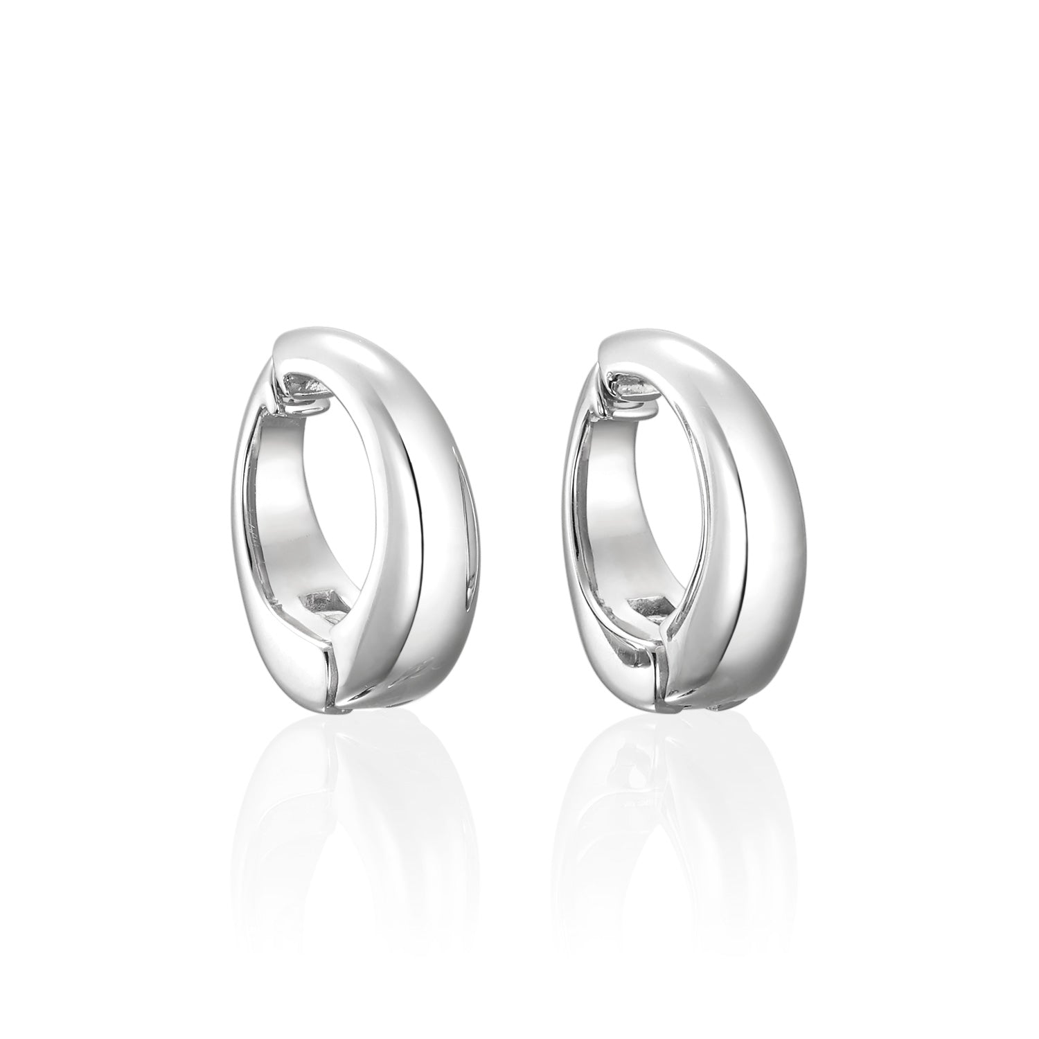 ヒンジドフープイヤリング S ゴールド・シルバー 置き画 | ギフトにも人気の小ぶりなペアジュエリー