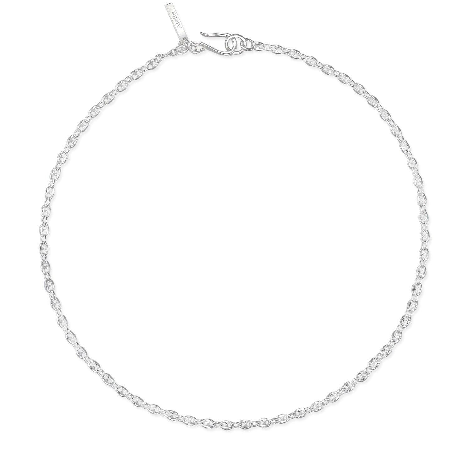 マリーナリンクチェーンネックレス 全体 | 38cmと48cmから選べるジェンダーレスなシルバーアクセ