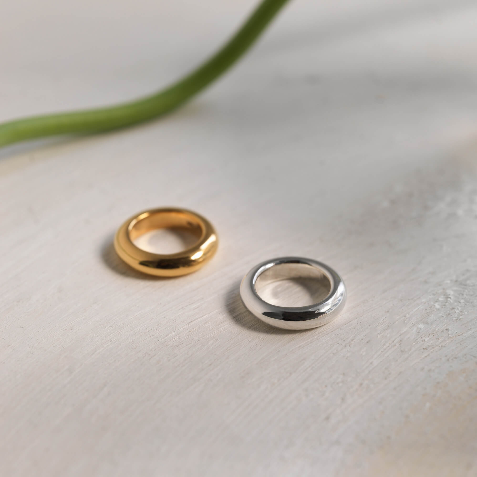 プランプリング 指輪 おしゃれ 人差し指 人気 シンプル つけっぱなし 錆びない シルバー925 太め 指輪 メンズ レディース ペア リング シルバーアクセサリーブランド 18金 K18コーティング