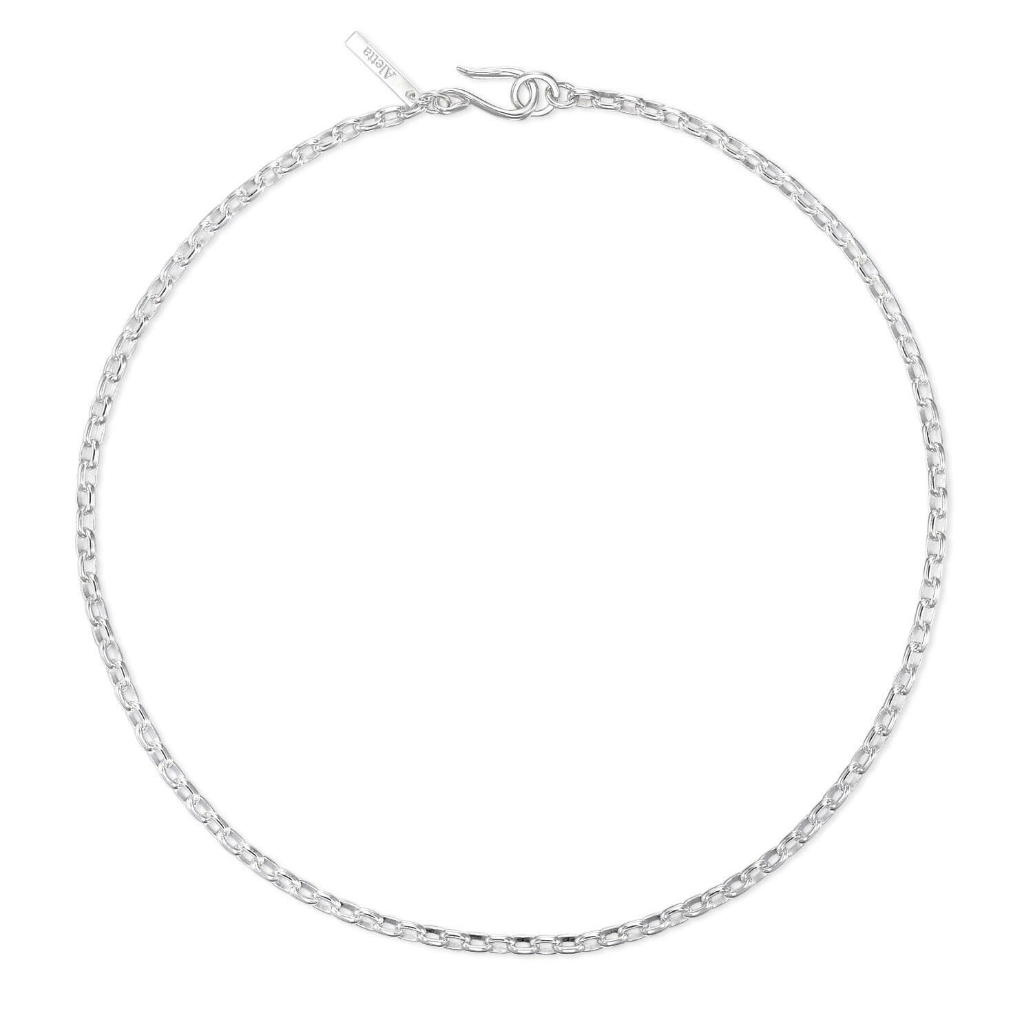 ロロチェーンネックレス スターリングシルバー | 程よいボリューム感と柔らかな光沢が特徴