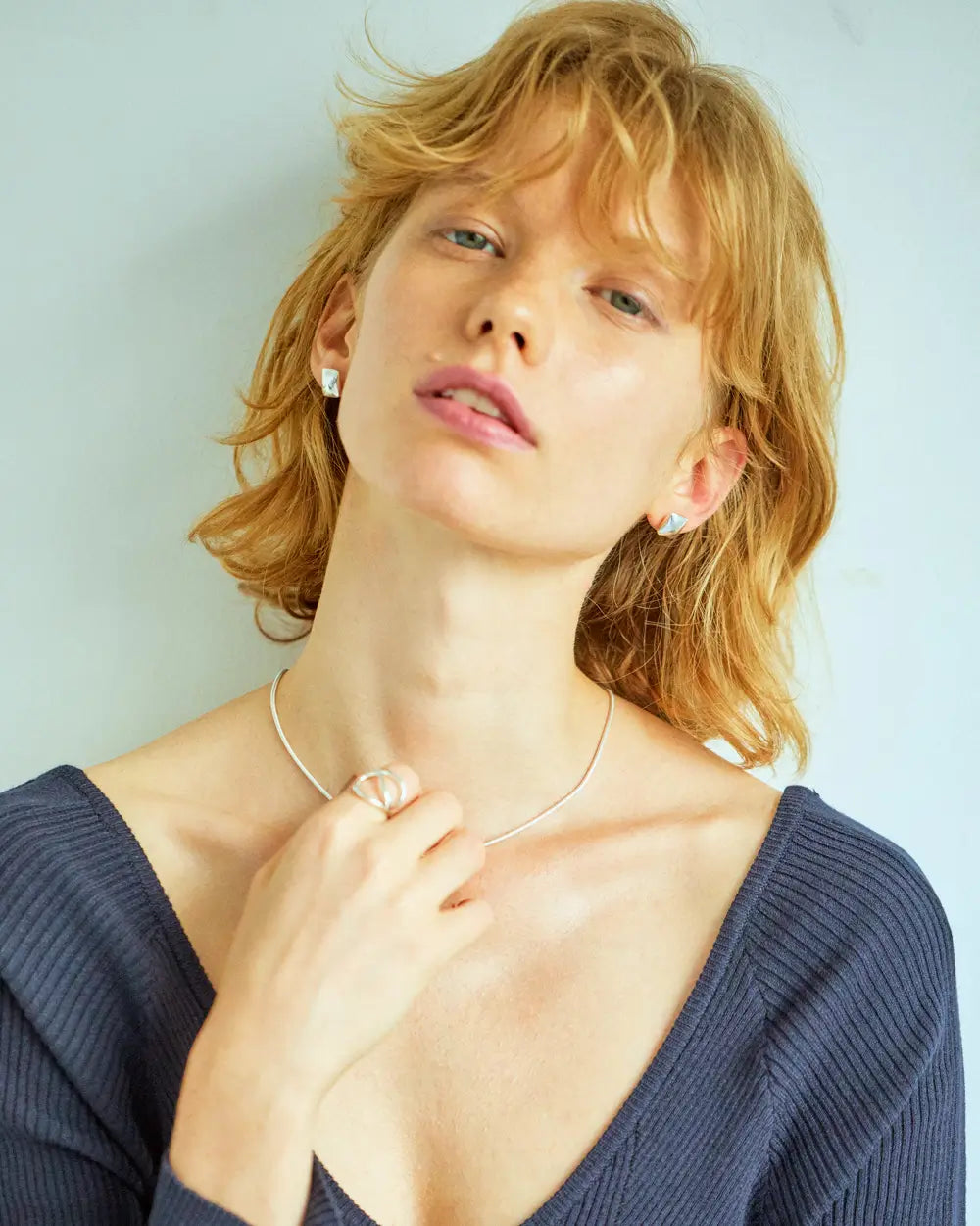 Round snake necklace