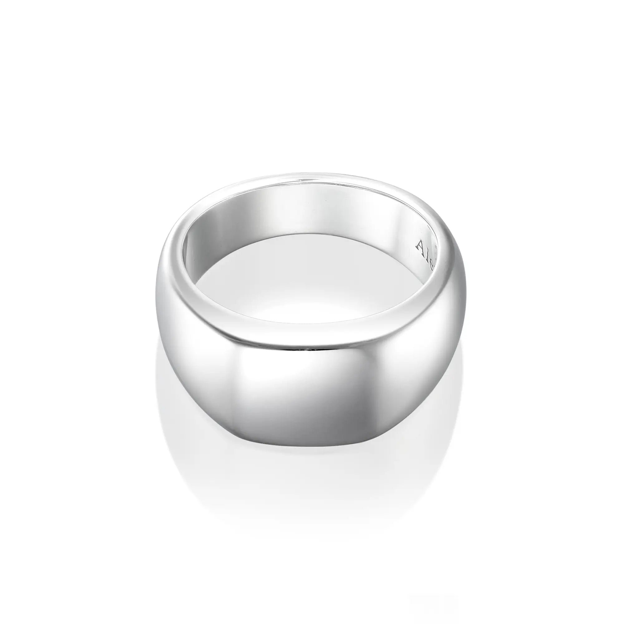 シエナリング シルバー 正面 | ペアリングとしても人気のユニセックスデザイン