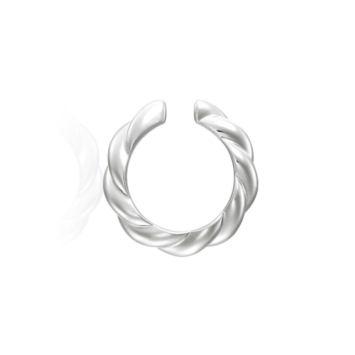 ウェーブイヤーカフ メンズ レディース 男性 女性 シルバー925 人気 片耳 大ぶり シルバージュエリーブランド
