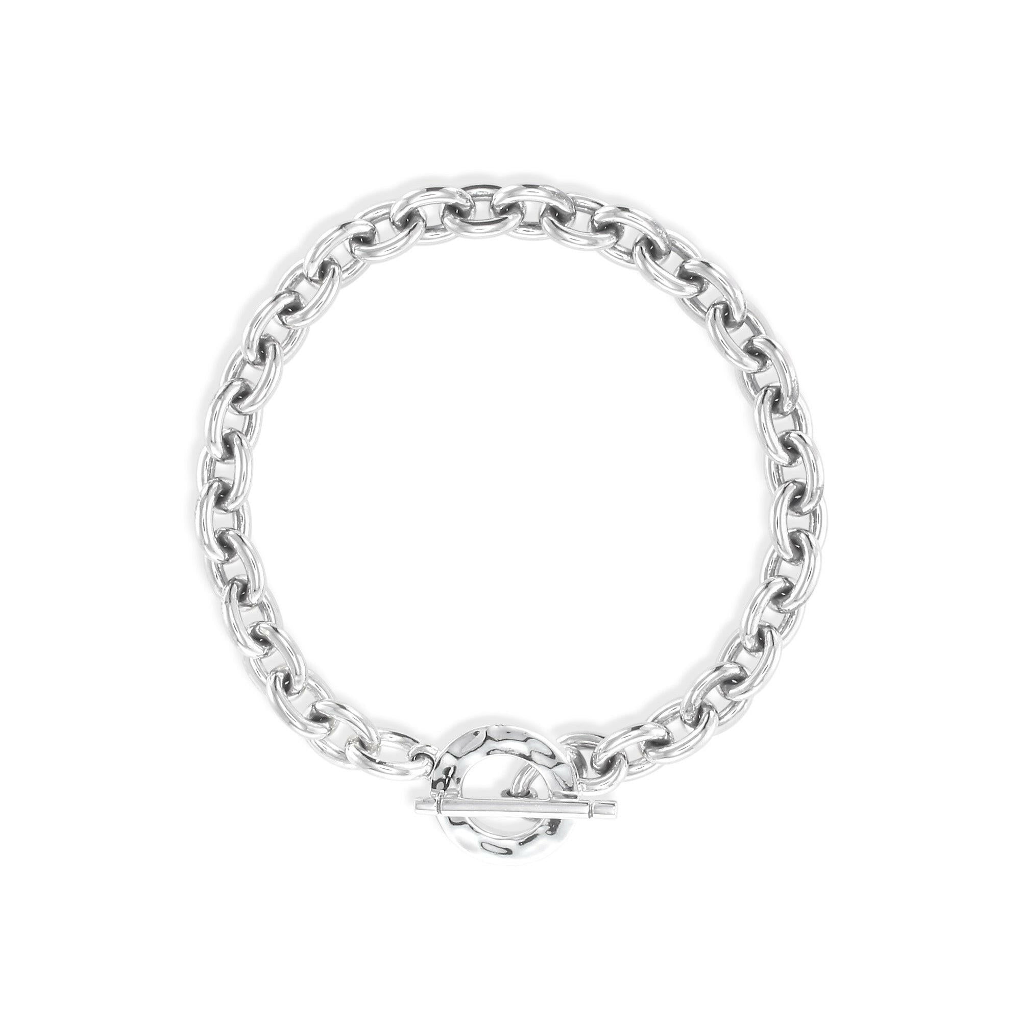 ゾーイチェーンブレスレット シルバー925 全体 | 17.5cmと19cmから選べるジェンダーレスなチェーン