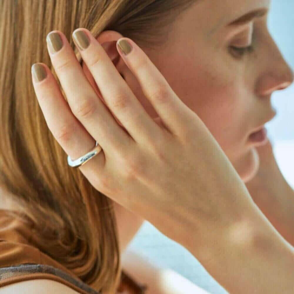 クラウドウェーブリング 指輪 おしゃれ 人差し指 人気 シンプル つけっぱなし 錆びない シルバー925 18金 K18コーティング 太め 指輪 メンズ レディース ペア リング シルバーアクセサリーブランド