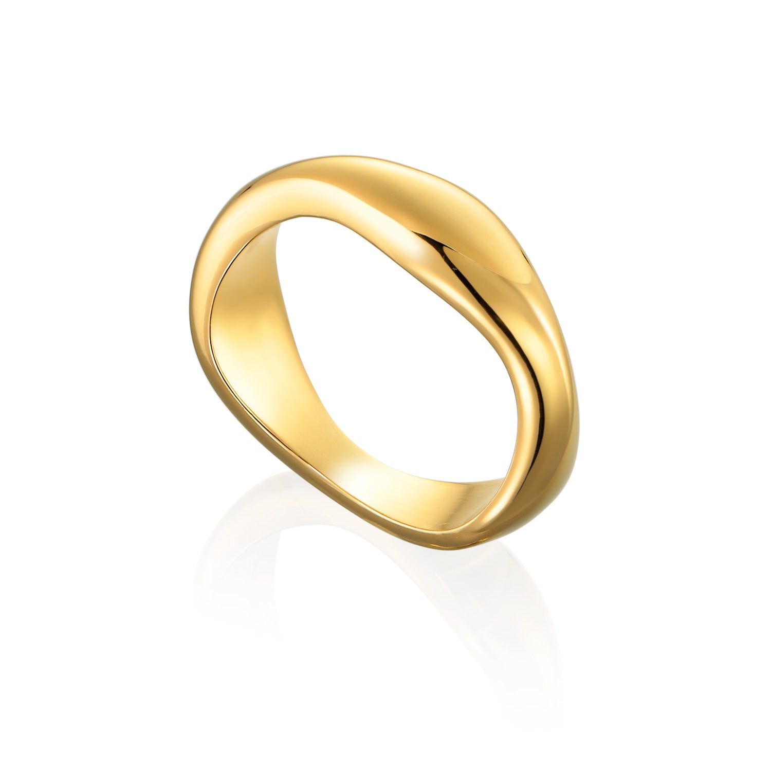 Smooth Wave ring