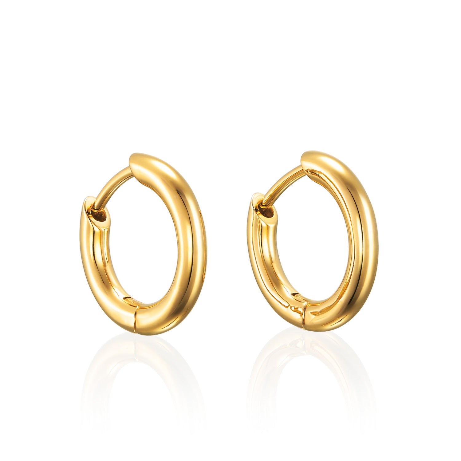 Classic hoop earrings S gold