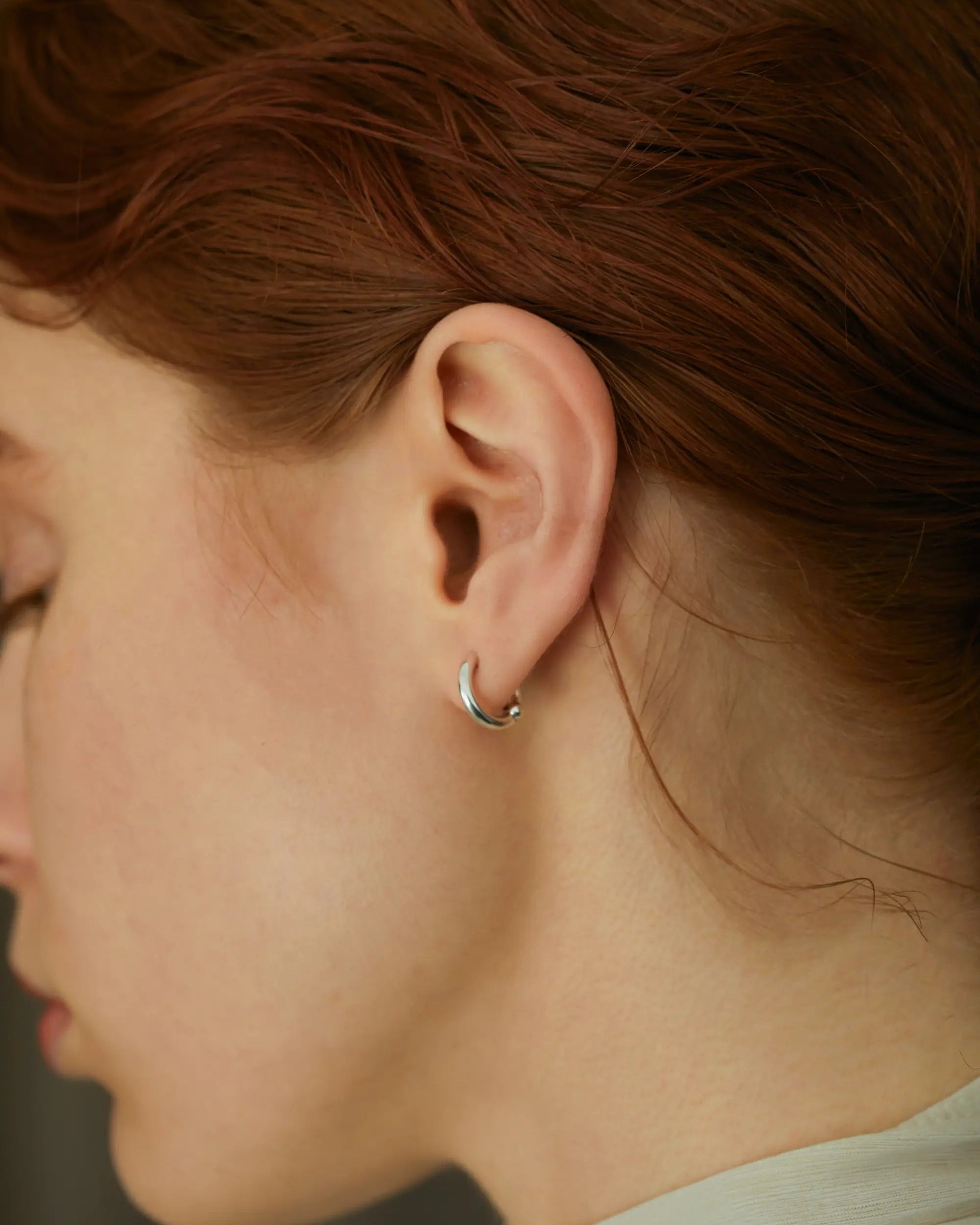 クラシックフープイヤリング | 痛くない＆ピアス見えするシルバー925