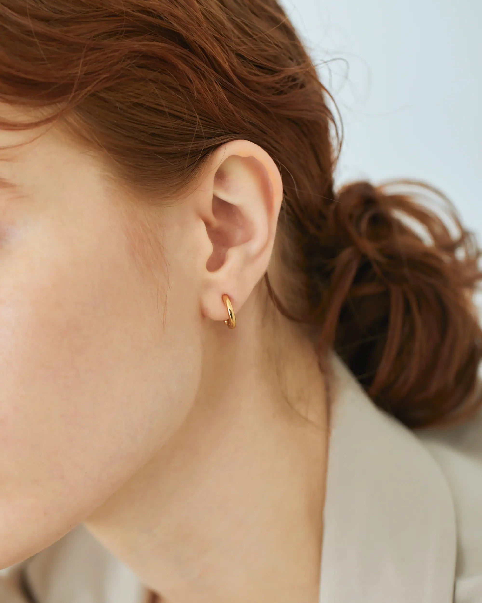 クラシックフープイヤリング | 痛くない＆ピアス見えするシルバー925