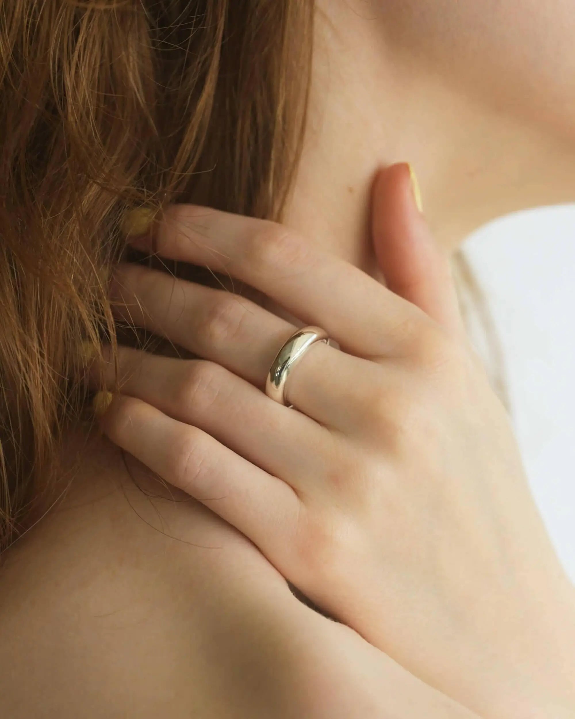 金属アレルギー対応（ニッケルフリー）のシルバー925 エクリプスリング M