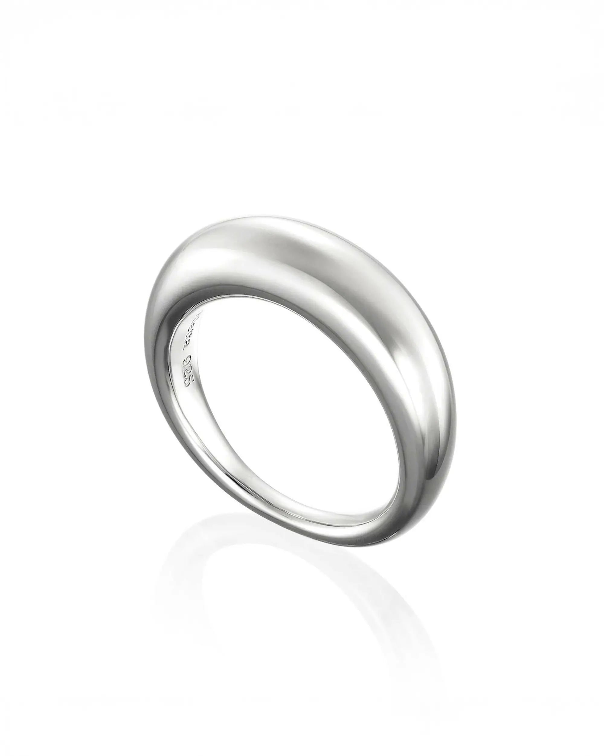 鏡面仕上げが美しいシルバー925製エクリプスリング Mの単体商品画像