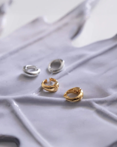 ヒンジドフープイヤリング S | イヤーカフにもなる2wayシルバー925