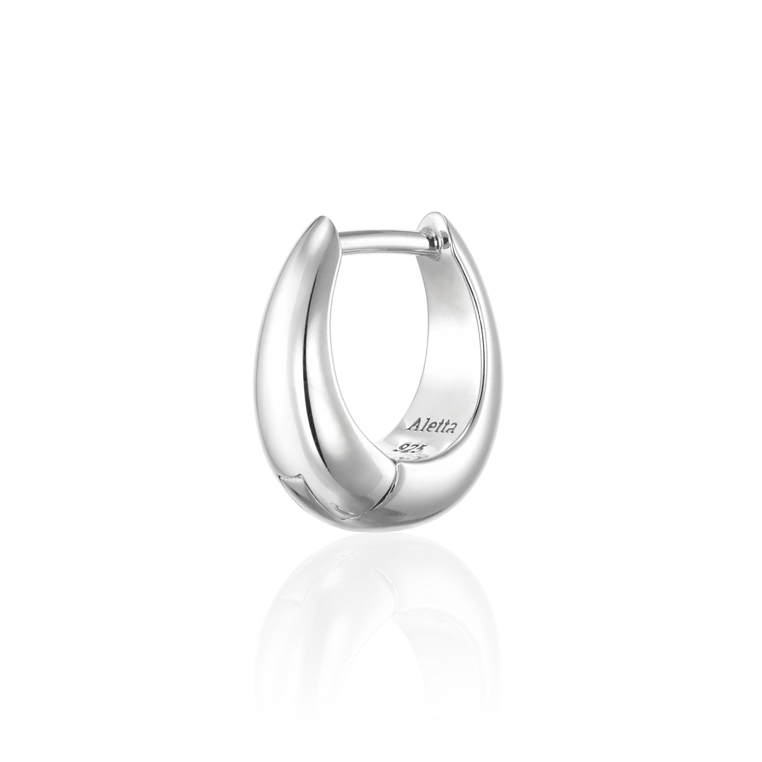 ヒンジドフープピアス S l シルバーアクセサリーブランド Aletta