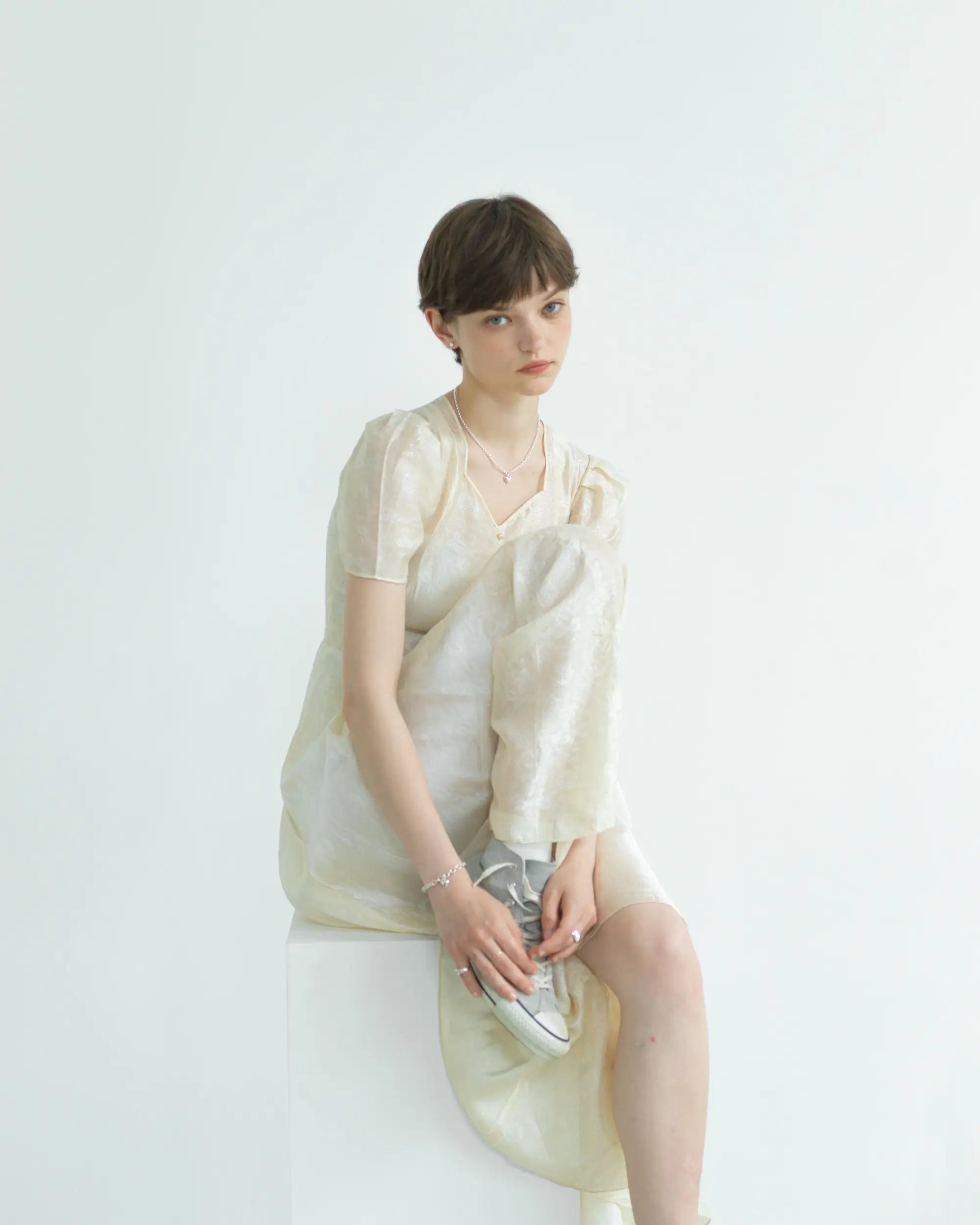 オープンハートブレスレット