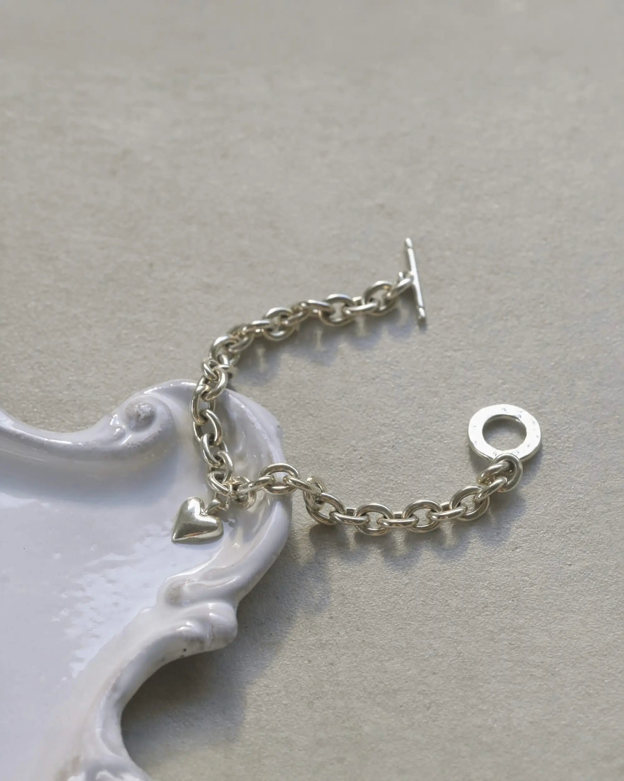 オープンハートブレスレット