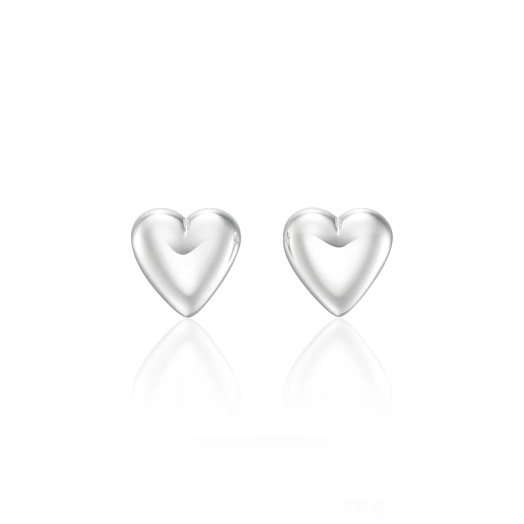 シルバー オープンハート型ピアス オープンハートピアス | シルバーアクセサリーブランド Aletta Jewelry