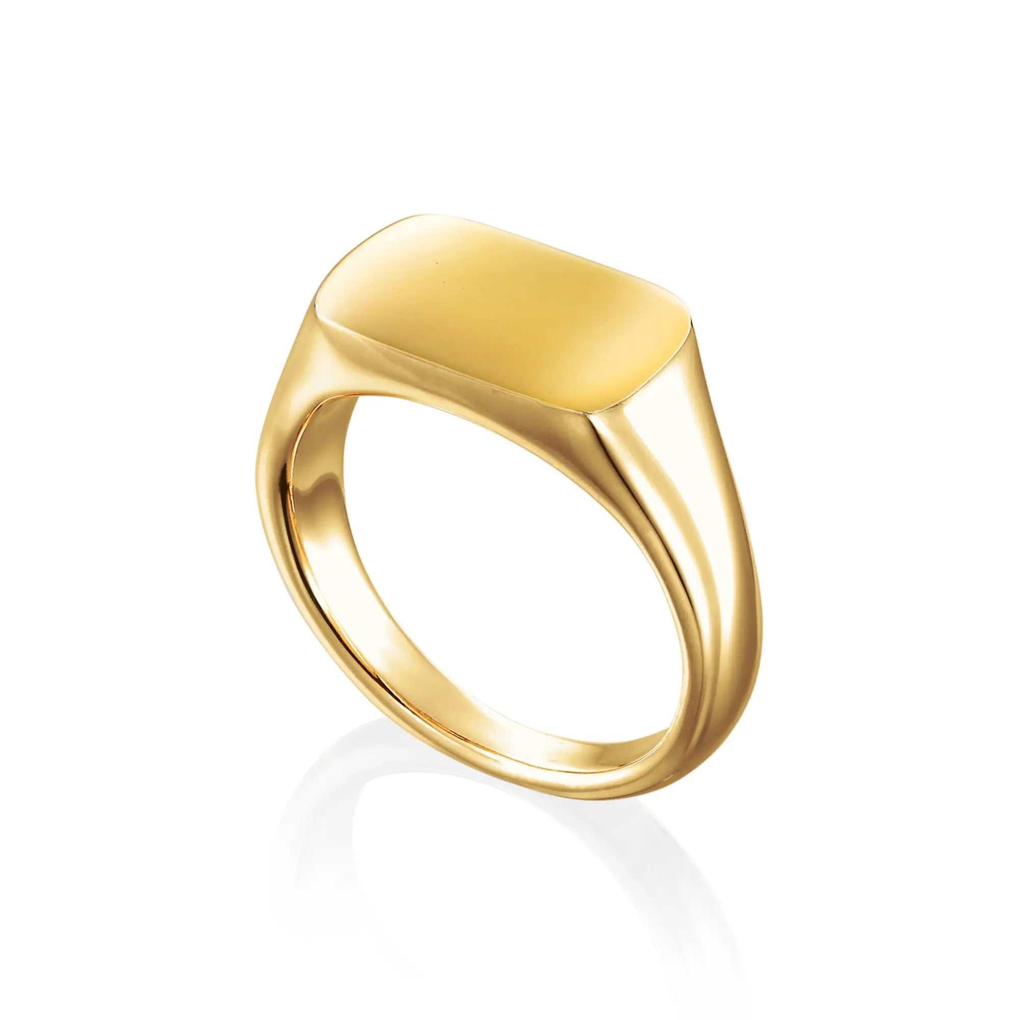 オーバルリング ゴールド 全体 | ペアリングとしてもおすすめのユニセックスデザイン