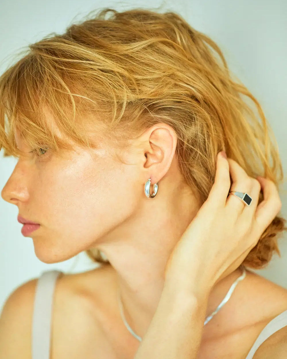 プランプフープピアス l シルバーアクセサリーブランド Aletta Jewelry