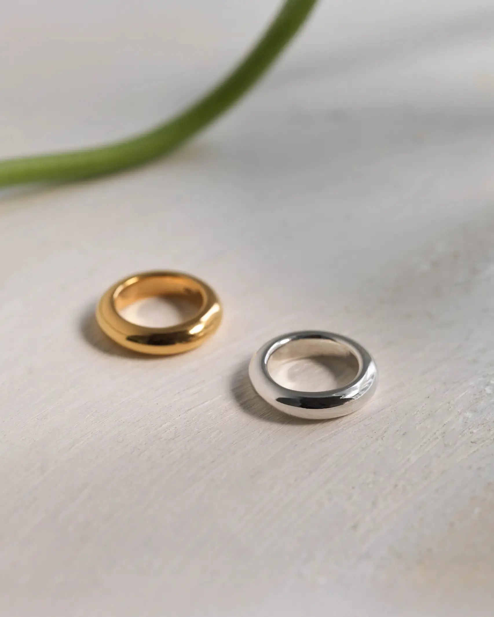 Aletta Jewelry プランプリング シルバーgゴールド｜Silver 925を使用したぷっくりと肉厚なボリュームリング