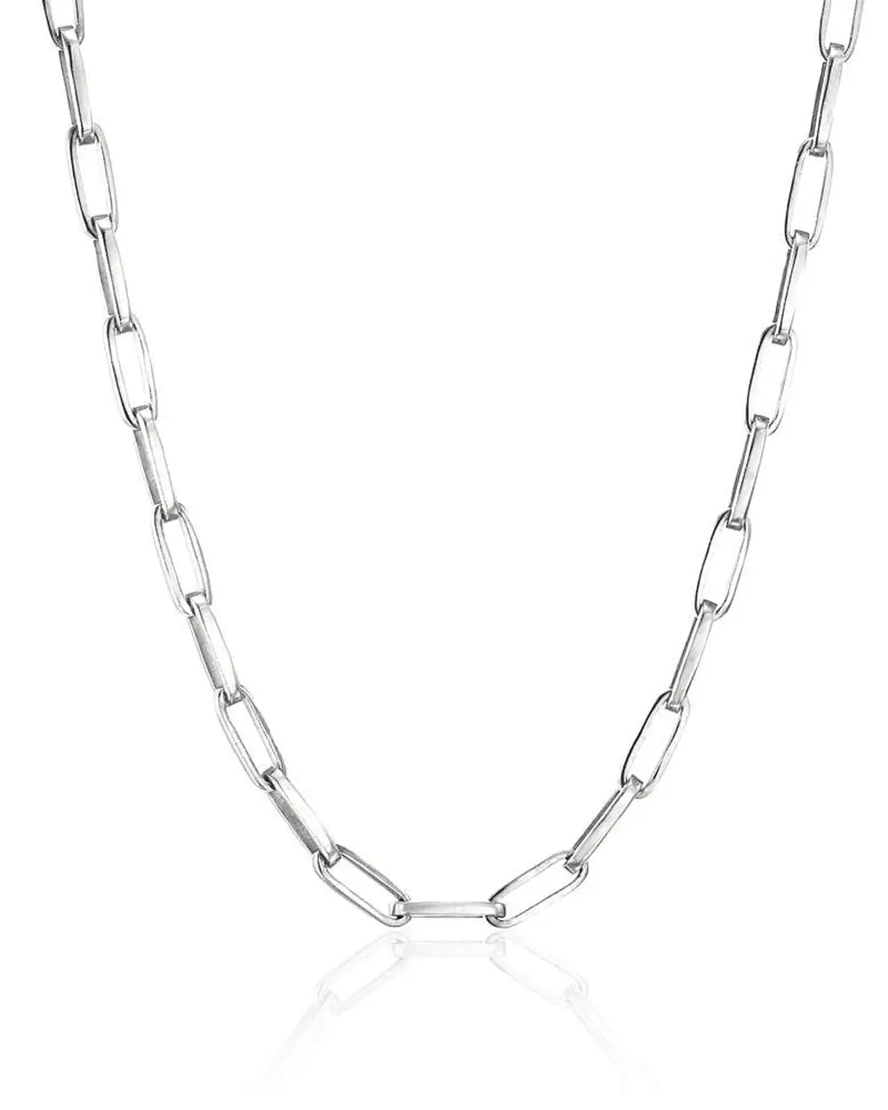 シルバー925 ヴァンテージチェーンネックレス 商品単体画像 - どのコマにもフックを掛けられる自由な2WAY仕様のボックスチェーン
