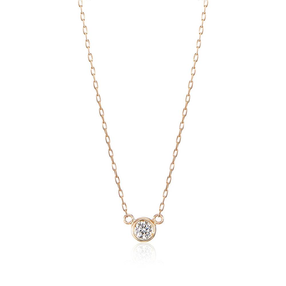 10Kゴールド プティネックレス ダイヤモンド | Aletta Jewelry ...